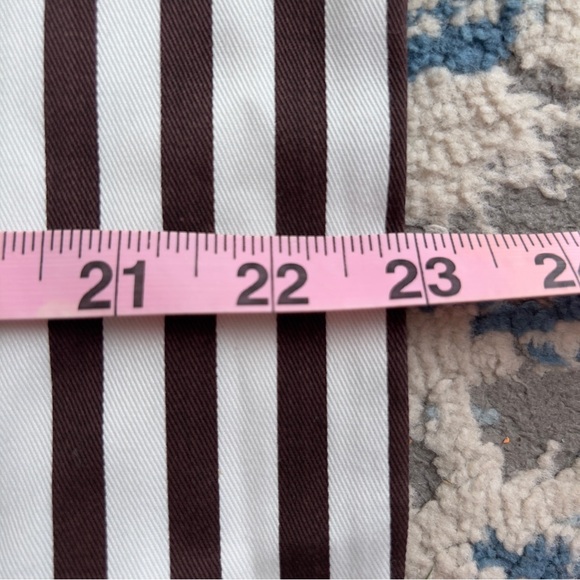 Henri Bendel Brown and White Striped dust Bag 23”x23” - Picture 3 of 4